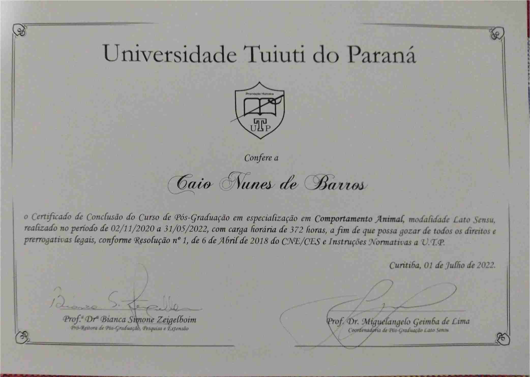 Certificate