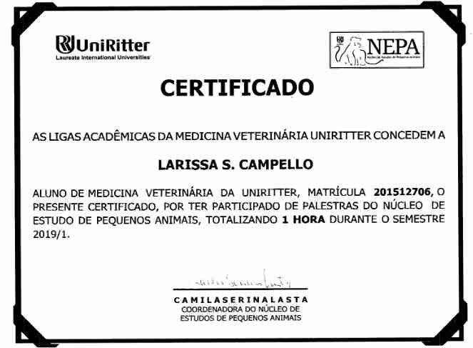 Certificate